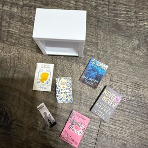 Miniature Book Set with White Display Box